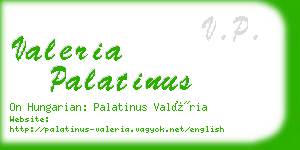 valeria palatinus business card